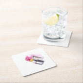 Roze lipstick kartonnen onderzetters (Insitu)