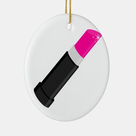 Roze lipstick keramisch ornament (Rechts)