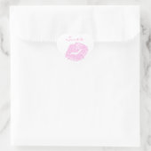 Roze lipstick Kiss Stickers (Tas)