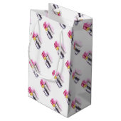 Roze lipstick klein cadeauzakje (Achterkant Gekanteld)