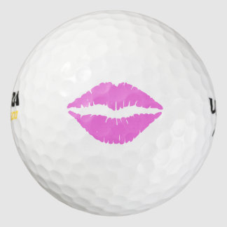 Roze Lipstick Kus Golf Ball Golfballen