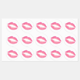 Roze lipstick labels