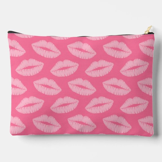 Roze Lipstick Lips Aangepaste make-up artist Etui (Achterkant)