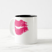 Roze lipstick Mok (Voorkant links)
