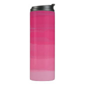 Roze lipstick Ombre Tumbler Thermosbeker (Gedraaid links)