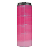 Roze lipstick Ombre Tumbler Thermosbeker (Achterkant)