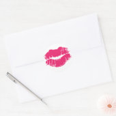 Roze Lipstick Sticker (Envelop)