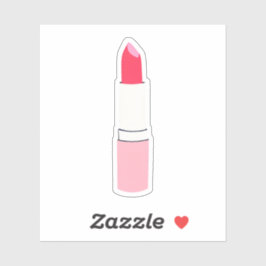 Roze lipstick sticker