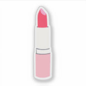 Roze lipstick sticker (Voorkant)