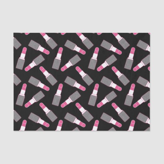 Roze lipstick tissuepapier (Voorkant)