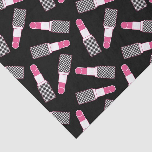 Roze lipstick tissuepapier (Detail)