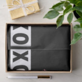 Roze lipstick, XOXO Black en White Love Tissuepapier (Geschenk)