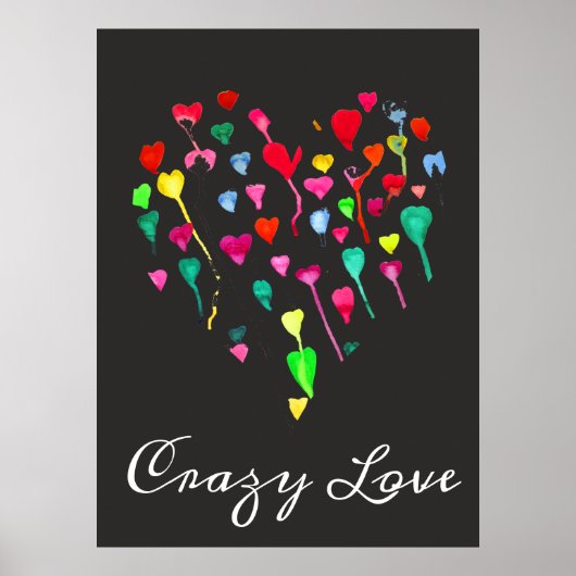 Roze lipstickus pop roze en zwart poster (Voorkant)