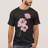 Roze Lisianthus_Waterverf T-shirt (Voorkant)