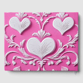 Roze  lithografie #3 Digitale kunst Gastenboek (Achterkant)