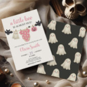Roze Little Boo Clothesline Baby shower Kaart