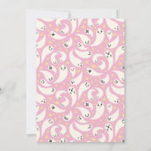 Roze Little Boo Halloween Baby shower Bedankkaart (Achterkant)