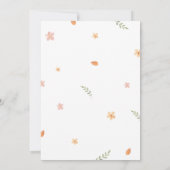 Roze Little Boo Halloween Baby shower Kaart (Achterkant)