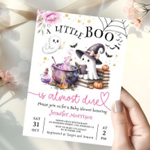 Roze Little Boo Halloween Baby shower