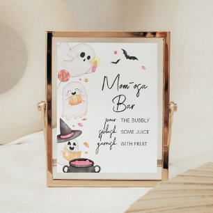 Roze Little Boo Halloween Mom Osa Bar Poster