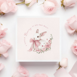 Roze Little Bunny Baby Shower Servet