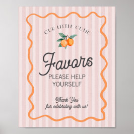 Roze Little Cutie Citrus Main Squeeze Favorieten Poster