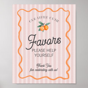 Roze Little Cutie Citrus Main Squeeze Favorieten Poster