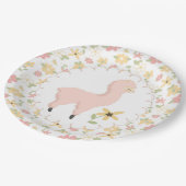Roze Little Llama Paper Bord (Gekanteld)