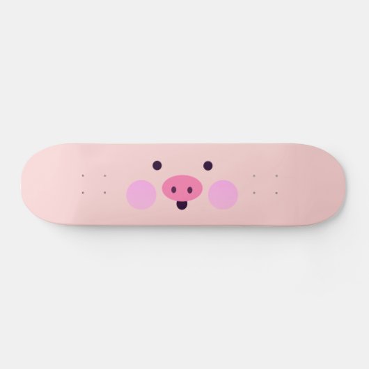 Roze Little Piggy Skateboard (Horizontaal)