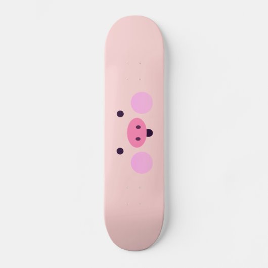 Roze Little Piggy Skateboard (Voorkant)