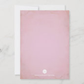 Roze Little Pumpkin BIRTHDAY ARTITY Invitation Kaart (Achterkant)