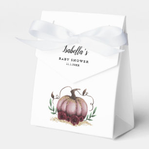 Roze Little Pumpkin Theme Girl Baby shower Bedankdoosjes