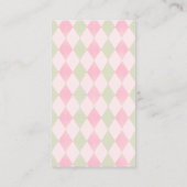 Roze Little Putter Luiers Raffle Kaart (Achterkant)