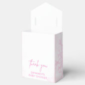 Roze Little Snowflake Girl Baby shower Bedankdoosjes (Geopend)