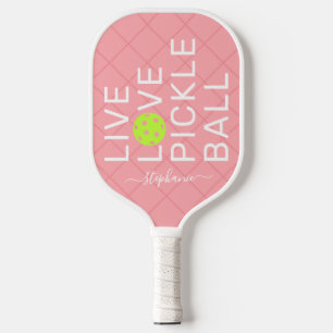 Roze Live Love Pickleball Persoonlijk Pickleball Paddle