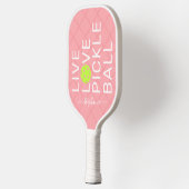 Roze Live Love Pickleball Persoonlijk Pickleball Paddle (Links)