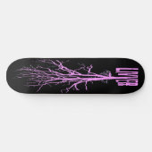 roze livver in zwarte sk8 skateboard (Horizontaal)