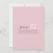 Roze Llama Baby shower Kaart (Achterkant)