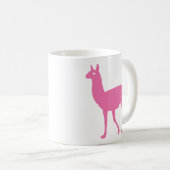 Roze Llama Koffiemok (Voorkant rechts)