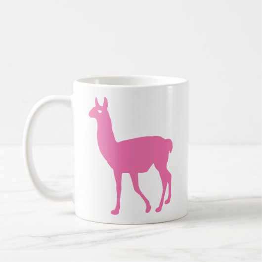 Roze Llama Koffiemok (Links)