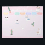 Roze Llama Llamacorn Weekly Planner Notitieblok<br><div class="desc">Roze Llama Llamacorn Weekly Planner</div>