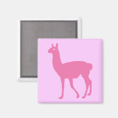 Roze Llama Magnet (Voorkant / Achterkant)