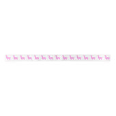 Roze Llama Ribbon Satijnen Lint (Voorkant)