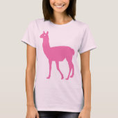 Roze Llama T-Shirt (Voorkant)