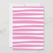 Roze Llama Verjaardag uitnodiging (Achterkant)