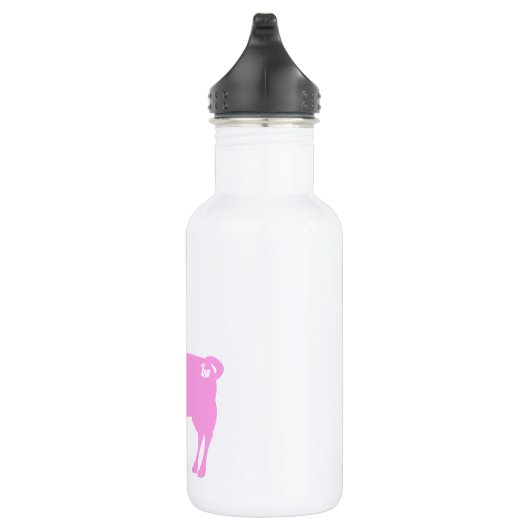 Roze Llama Water Fles (Rechts)