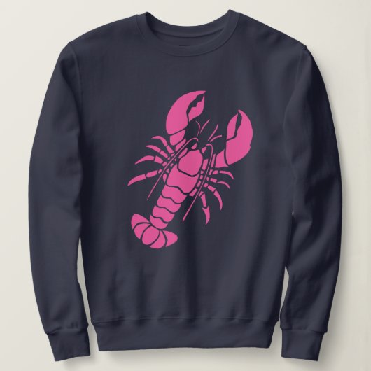 Roze Lobster Trui (Design voorkant)