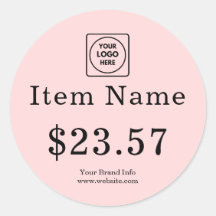 Roze Logo | Aangepaste Gepersonaliseerde Zakelijke