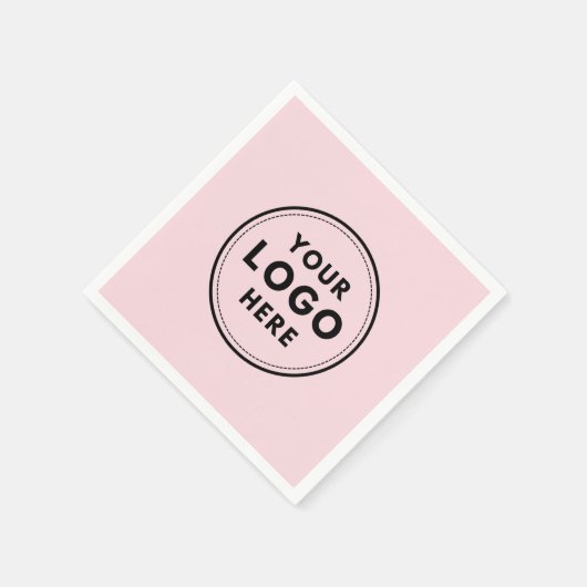 Roze Logo aangepaste professionele onderneming Servet (Hoek)