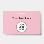 Roze Logo badges (Achterkant)